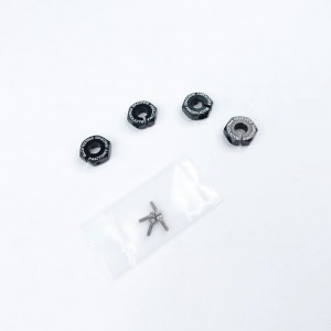 3racing Sak-u130 Wheel Adaptor (4mm) - Thick For Sakura Ultimate (black)
