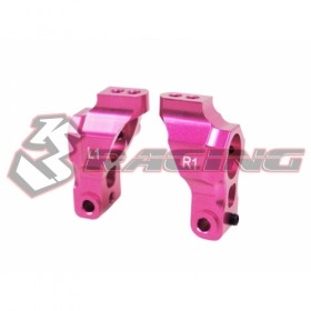 3racing SAK-D304/PK Aluminum Rear Hub (1 Degree) For Sakura D3 Pink