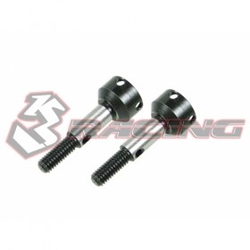 3racing SAK-D331C Universal Driveshafts Outer Joint For Sakura D3 Black