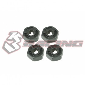 3racing SAK-D123 Hex Adaptor (5mm Thick) - 4pcs For Sakura D3