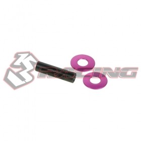 3racing SAK-06 Spur Gear Shaft Set For 3racing Sakura Zero Black