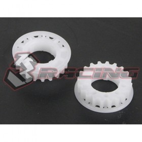 3racing SAK-07B Center Pulley Set 21t For 3racing Sakura Zero White