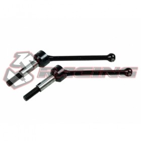 3racing SAK-40HD Universal Shaft 46mm (steel) (2) For 3racing Sakura Zero Black