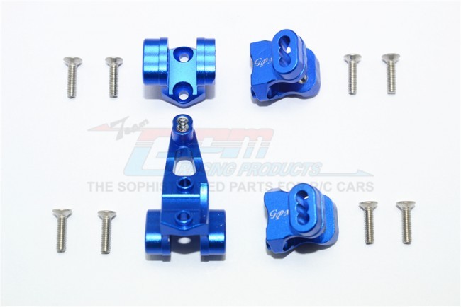 Gpm TRX4089 Aluminum Front/rear Axle Mount Set For Suspension Links 1/10 Trx4 Defender Trail Crawler Blue