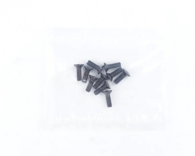 M2.6 X 8 Flat Head Screw (10pcs) For Sakura Ultimate Black