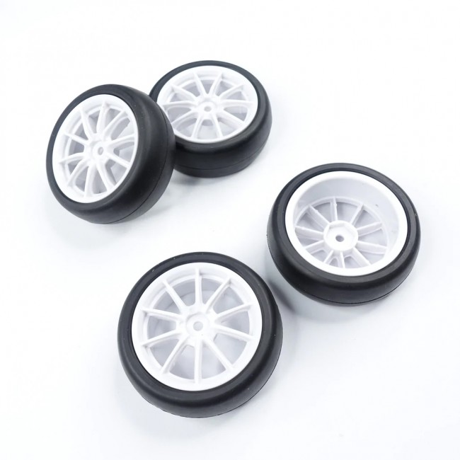3racing SAK-XS114 Tire & Wheel Set For Sakura Xi Sport Black