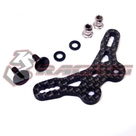 3racing M07-10 Graphite Rear Shock Tower For M07 Black