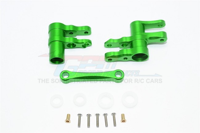 Gpm GT048 Aluminum Steering Assembly Traxxas 1/10 4wd Ford Gt4-tec 2.0 / 4-tec 3.0 93054-4 Green