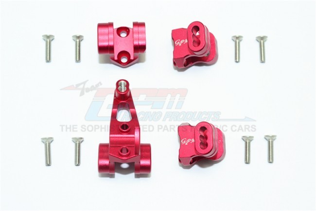 Gpm TRX4089 Aluminum Front/rear Axle Mount Set For Suspension Links 1/10 Trx4 Defender Trail Crawler Red