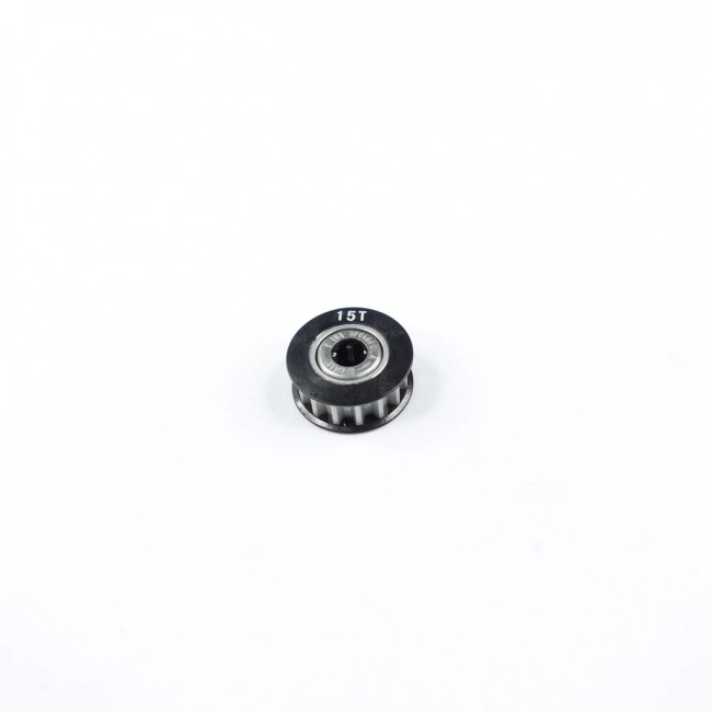 3racing 3RAC-3PYW/15 Aluminum Center One Way Pulley Gear T15 Silver