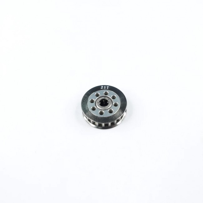 3racing 3RAC-3PYW/21 Aluminum Center One Way Pulley Gear T21 Silver