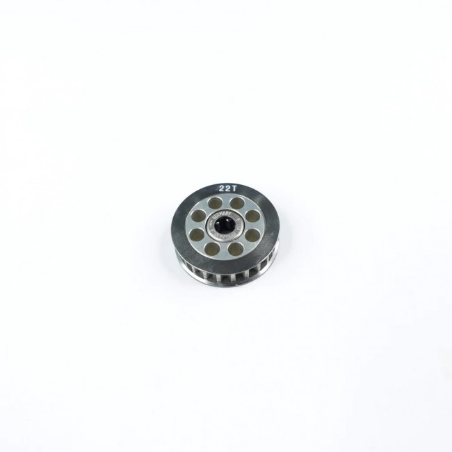 3racing 3RAC-3PYW/22 Aluminum Center One Way Pulley Gear T22 Silver