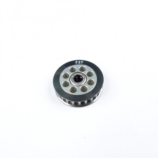 3racing 3RAC-3PYW/23 Aluminum Center One Way Pulley Gear T23 Silver
