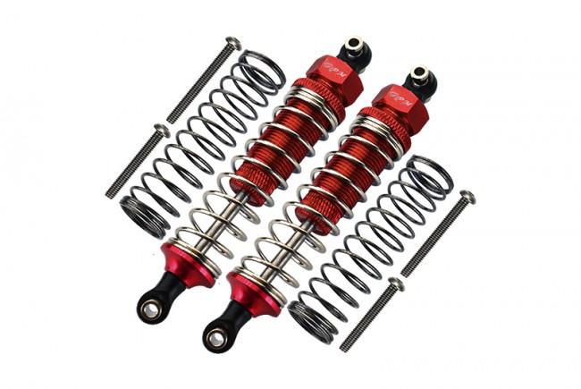 Gpm TRX4090 Aluminum Front / Rear Adjustable Spring Dampers 1/10 Trx4 Defender Trail Crawler Red