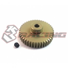 48 Pitch Pinion Gear 43t (7075 W/ Hard Coating) Black