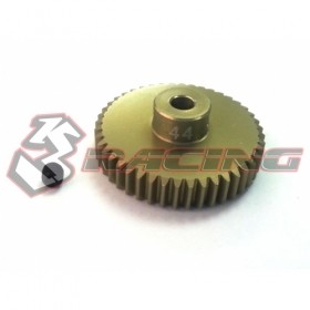 3racing 3RAC-PG4844 48 Pitch Pinion Gear 44t (7075 W/ Hard Coating)