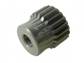 64 Pitch Pinion Gear 21t (7075 W/ Hard Coating) Black