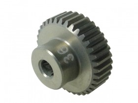 3racing 3RAC-PG6436 64 Pitch Pinion Gear 36t (7075 W/ Hard Coating) Black