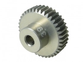 64 Pitch Pinion Gear 39t (7075 W/ Hard Coating) Black