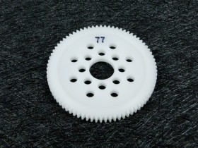 3racing 3RAC-SG4877 48 Pitch Spur Gear 77t White