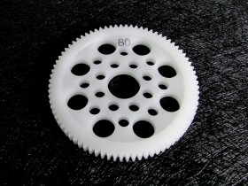 48 Pitch Spur Gear 80t White