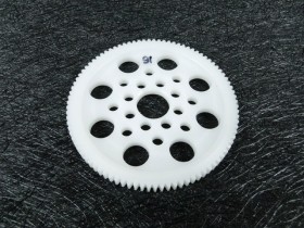 3racing 3RAC-SG4891 48 Pitch Spur Gear 91t White