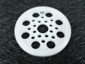 3racing 3RAC-SG64116 64 Pitch Spur Gear 116t White