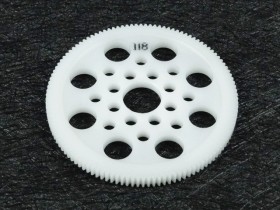 64 Pitch Spur Gear 118t White