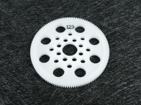 64 Pitch Spur Gear 123t White