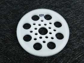 3racing 3RAC-SG64128 64 Pitch Spur Gear 128t White