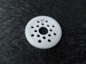 3racing 3RAC-SG6487 64 Pitch Spur Gear 87t White