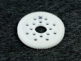 3racing 3RAC-SG6491 64 Pitch Spur Gear 91t White