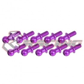 3racing 3rac-bs4810/bl 4.8mm Ball Stud L=10 (10 Pcs) Purple