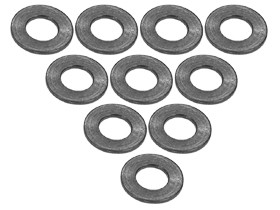 Aluminium M3 Flat Washer 0.5mm (10 Pcs)