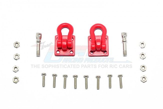 Aluminum Tow Recovery Point Set Red