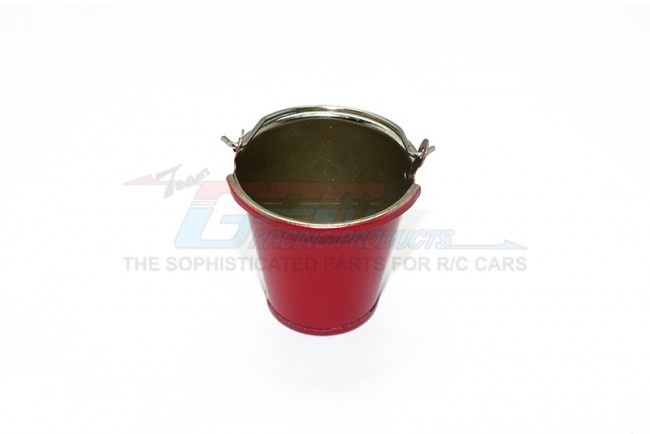 Metal Water Bucket For Crawlers Red