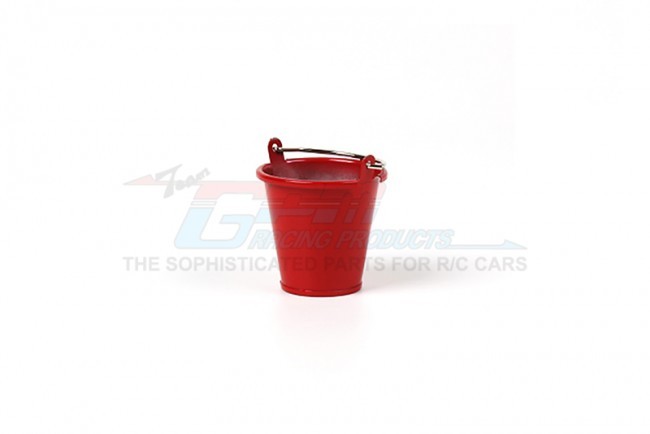 Metal Water Bucket For Crawlers (small) Red