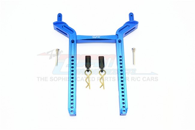 Gpm TRX4201R Aluminum Rear Body Mount & Post 1/10 Trx4 Defender Trail Crawler Blue