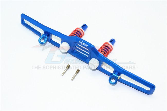 Aluminium Front Bumper Absorber D-rings 1/10 Trx4 Defender Trail Crawler Blue