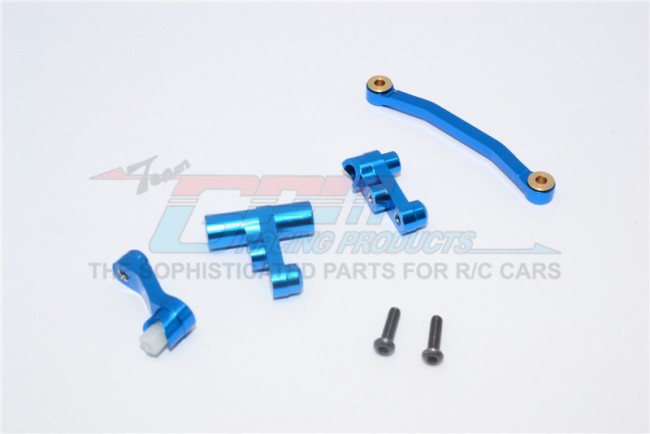 Gpm LTX048 Aluminium Steering Assembly 1/18 Traxxas Latrax Rally Blue