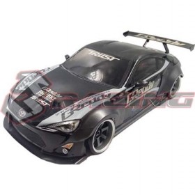 3racing Sakura D4 1/10 Drift Car(awd) & Toyota 86 Greddy Model Set Black