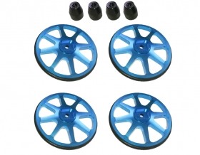 3racing St-001/v2 Aluminium Setup Wheels (4 Pcs) - Ver. 2 Light Blue