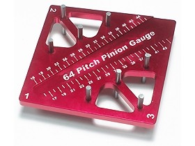 3racing St-007 Pinion & Camber Gauge Red