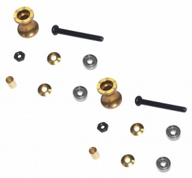 Double Aluminum Rollers ( 8-9mm ) Tamiya Mini 4wd Gold