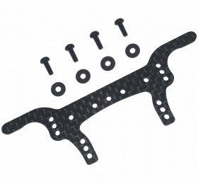 Carbon Rear Multi Roller Plate ( Narrow ) Tamiya Mini 4wd Black