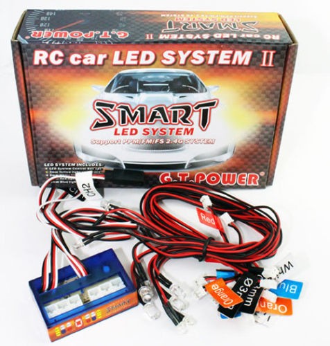 Gt Power Rc Smart 12 Led System 3ch Rx Ppm Fm Fs 2.4g Support 1/10 Rc Drift Car 