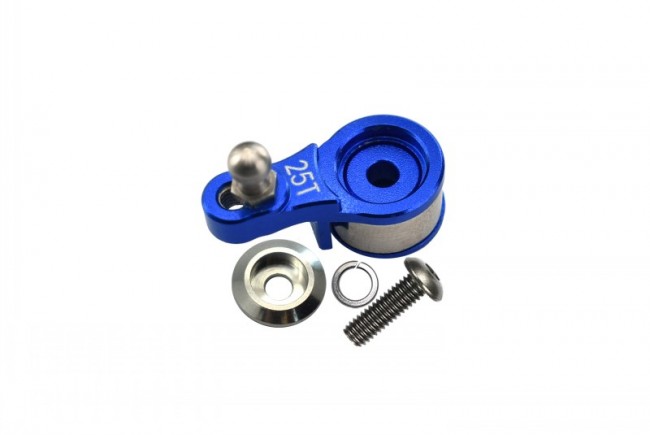 Gpm TRX4025T/S Aluminum Servo Horn W. Built-in Spring (for Locking Diff) 1/10 Electric 4wd Trx4 Defender Trail Crawler Blue