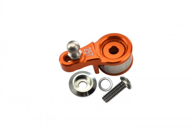 Gpm TRX4025T/S Aluminum Servo Horn W. Built-in Spring (for Locking Diff) 1/10 Electric 4wd Trx4 Defender Trail Crawler Orange