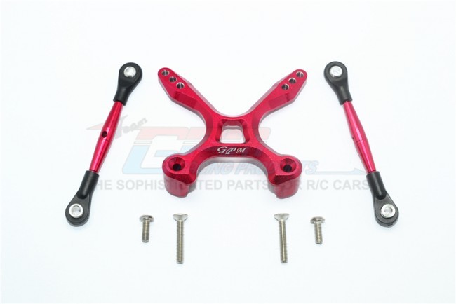 Gpm GT049R Aluminum Rear Tie Rods With Stabilizer 1/10 4wd Ford Gt4-tec 2.0 Car Red