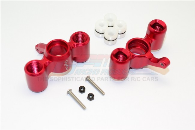 Aluminum Front/rear Knuckle Arm With Delrin Collars 1/8 4wd E6 Iii Hx Monster Truck Ep #505005 Red